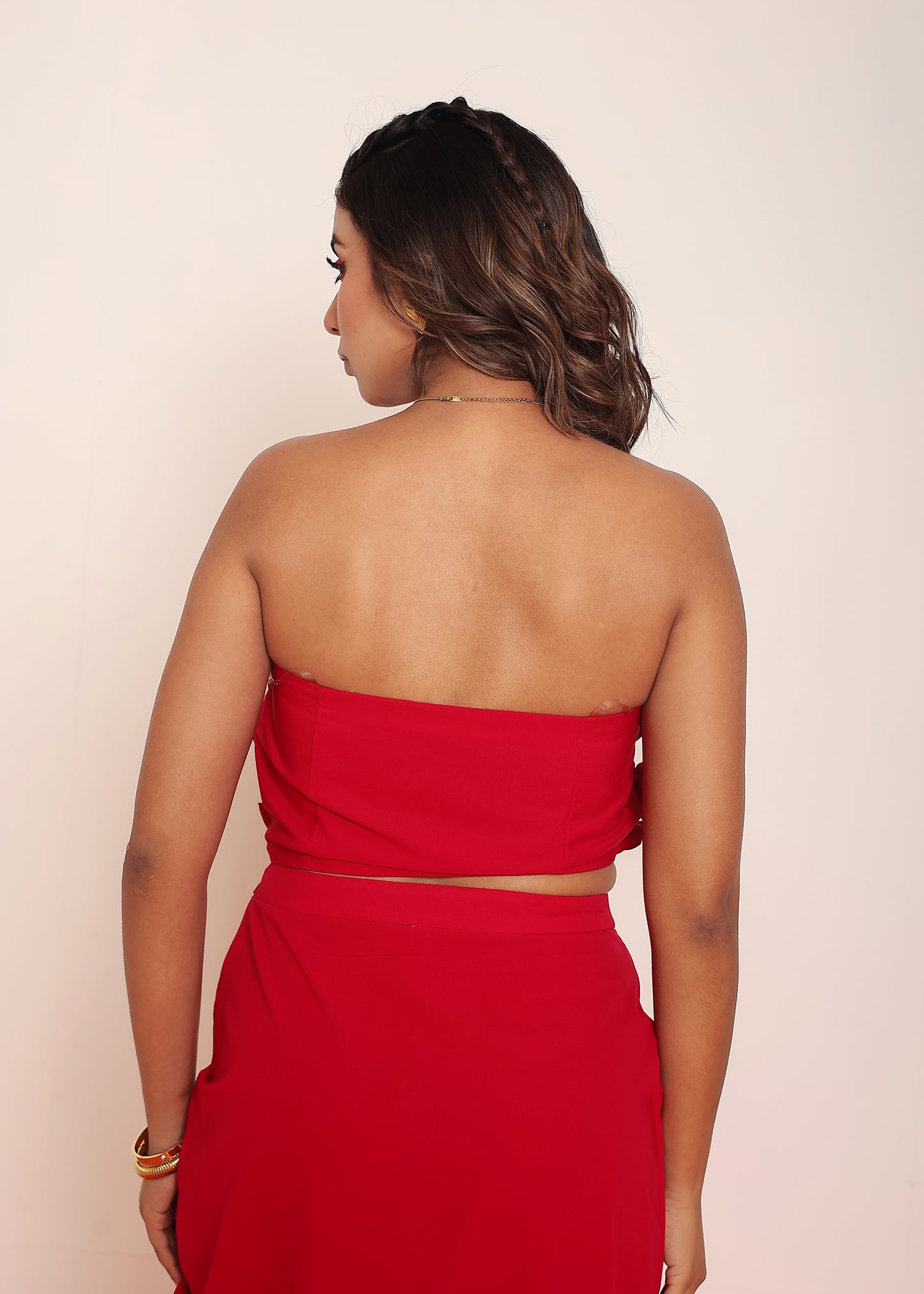 Hot Red bow tube top