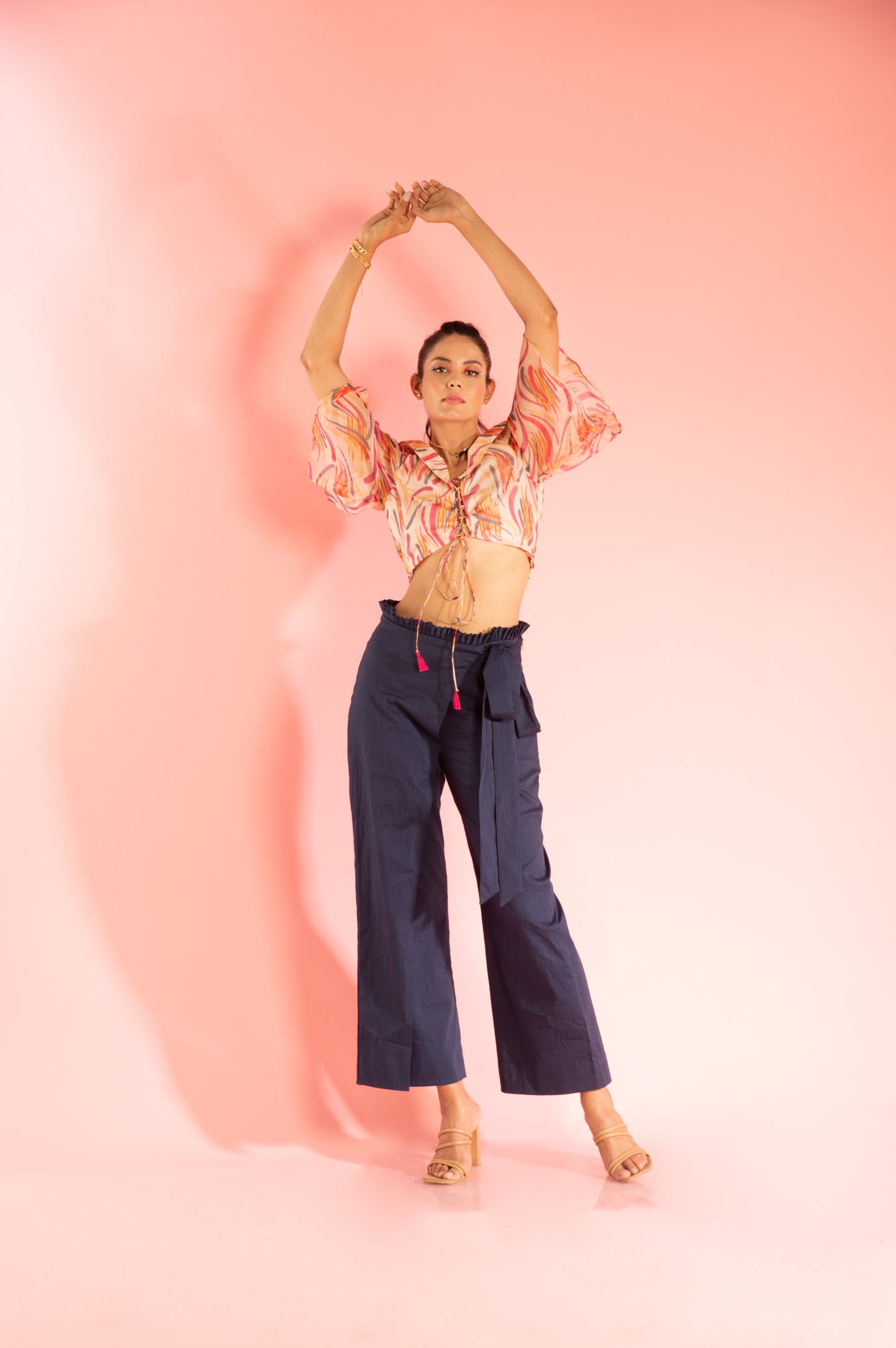 Wrap Around Wide Leg Trouser