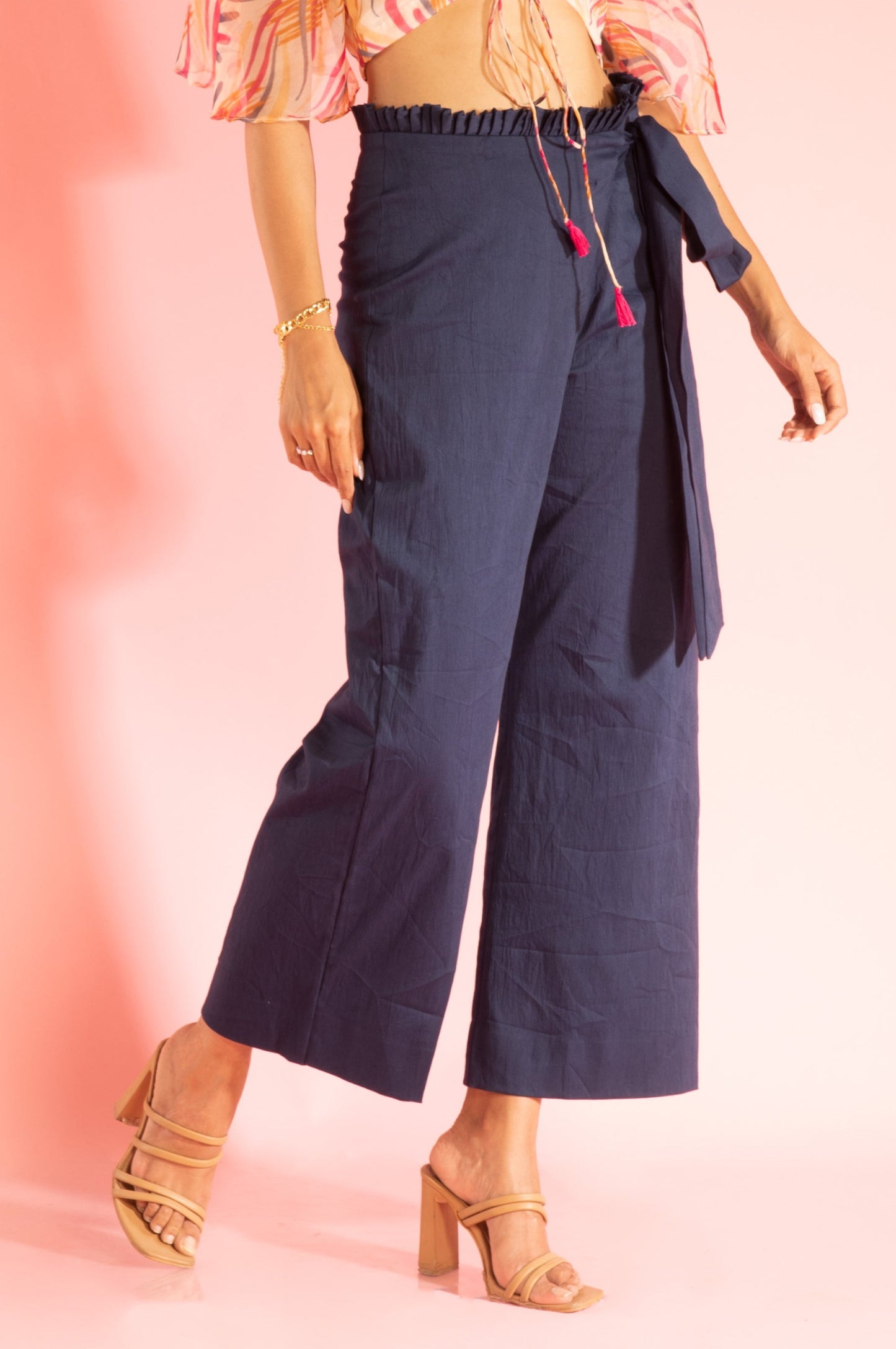 Wrap Around Wide Leg Trouser