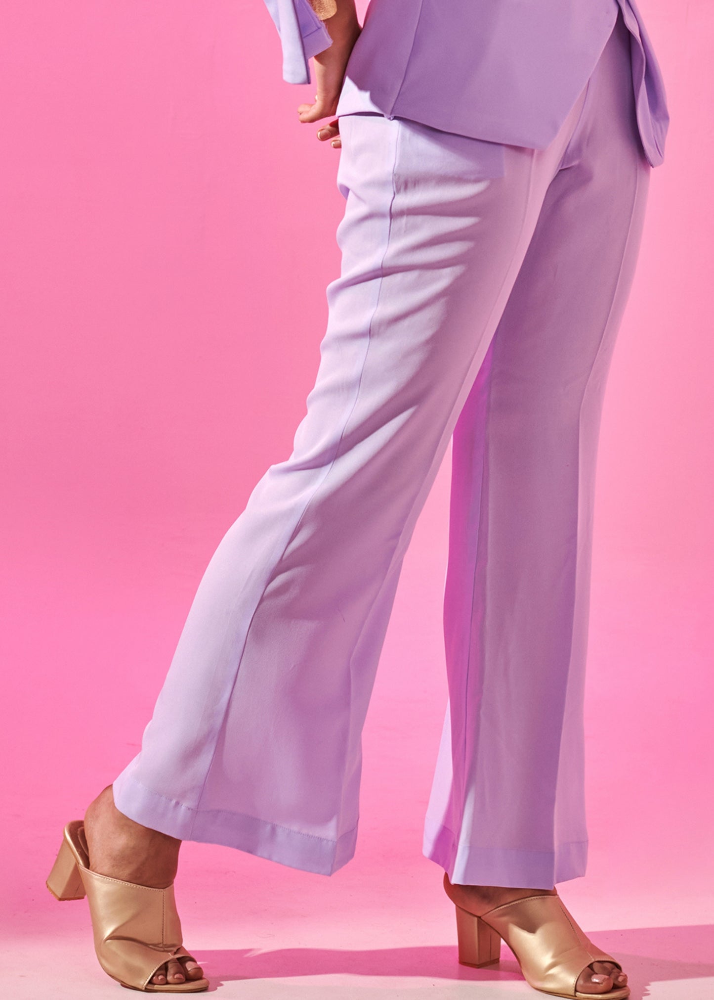 Lavender flared trouser