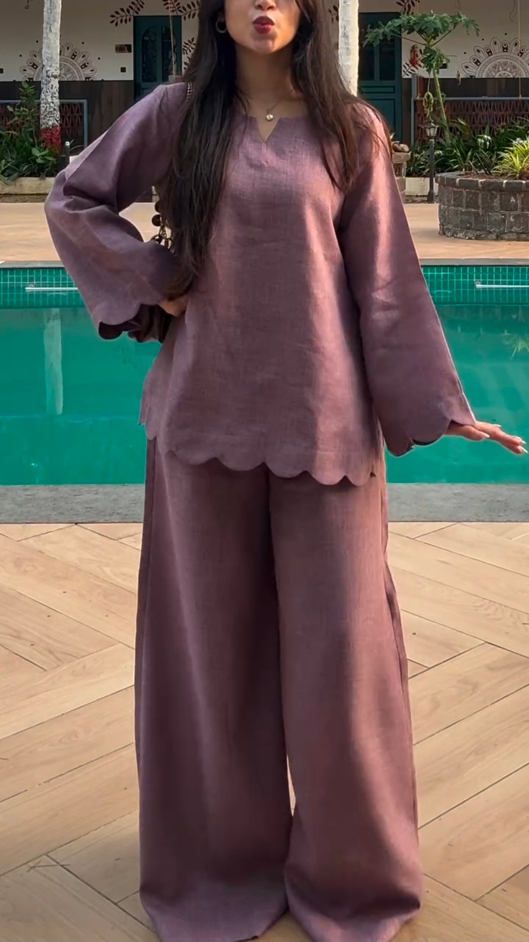XS Mauve Co-ord Set - Image 1