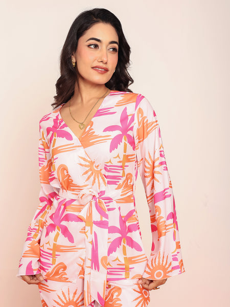Printed wrap around top