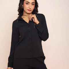 Black rhinestone shirt