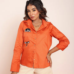 Dog embroidered shirt