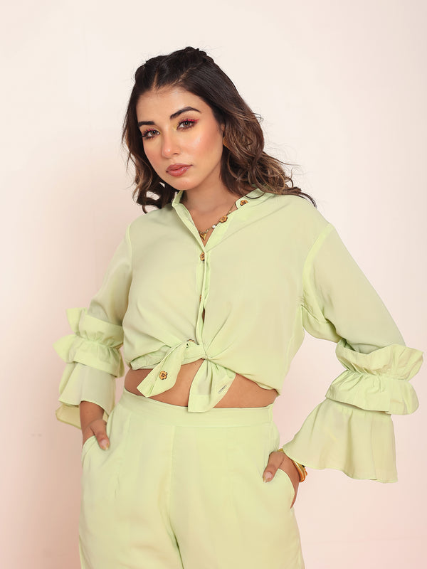 Co- ord set with detailed ruffles
