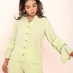 Co- ord set with detailed ruffles
