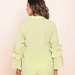 Co- ord set with detailed ruffles