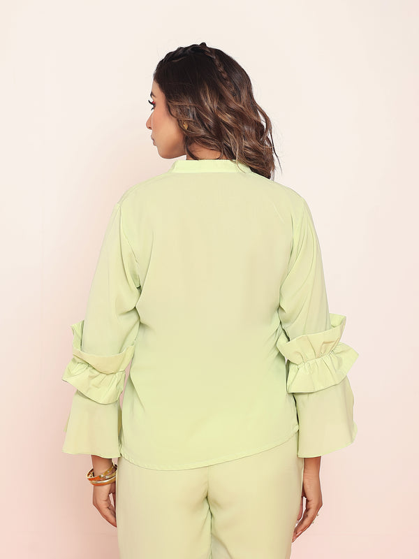 Co- ord set with detailed ruffles