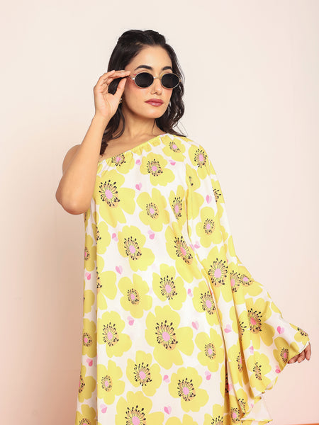 Printed umbrella -cut top