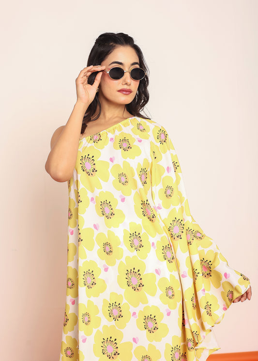 Printed umbrella -cut top