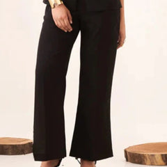 Black flared pant