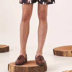 Black printed shorts