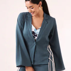 Litchen blue blazer shirt