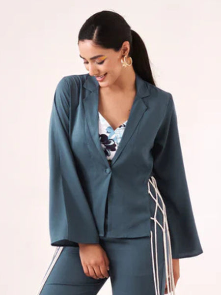 Litchen blue blazer shirt