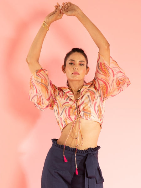 Flared  Sleeve Top