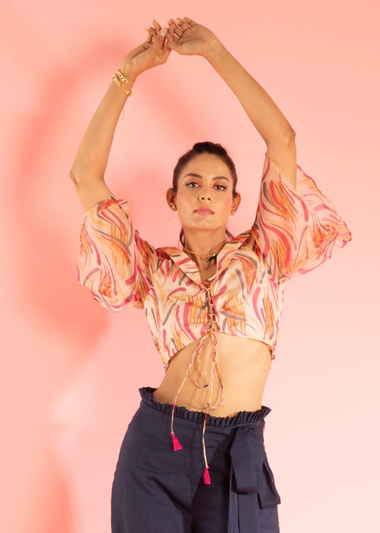 Flared  Sleeve Top