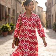 Printed Shirt Dress