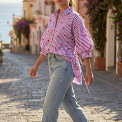 Lavender Striped Shirt