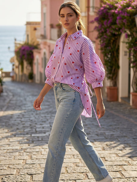 Lavender Striped Shirt