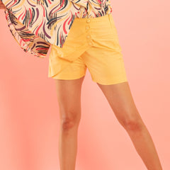 Cotton butter yellow skorts