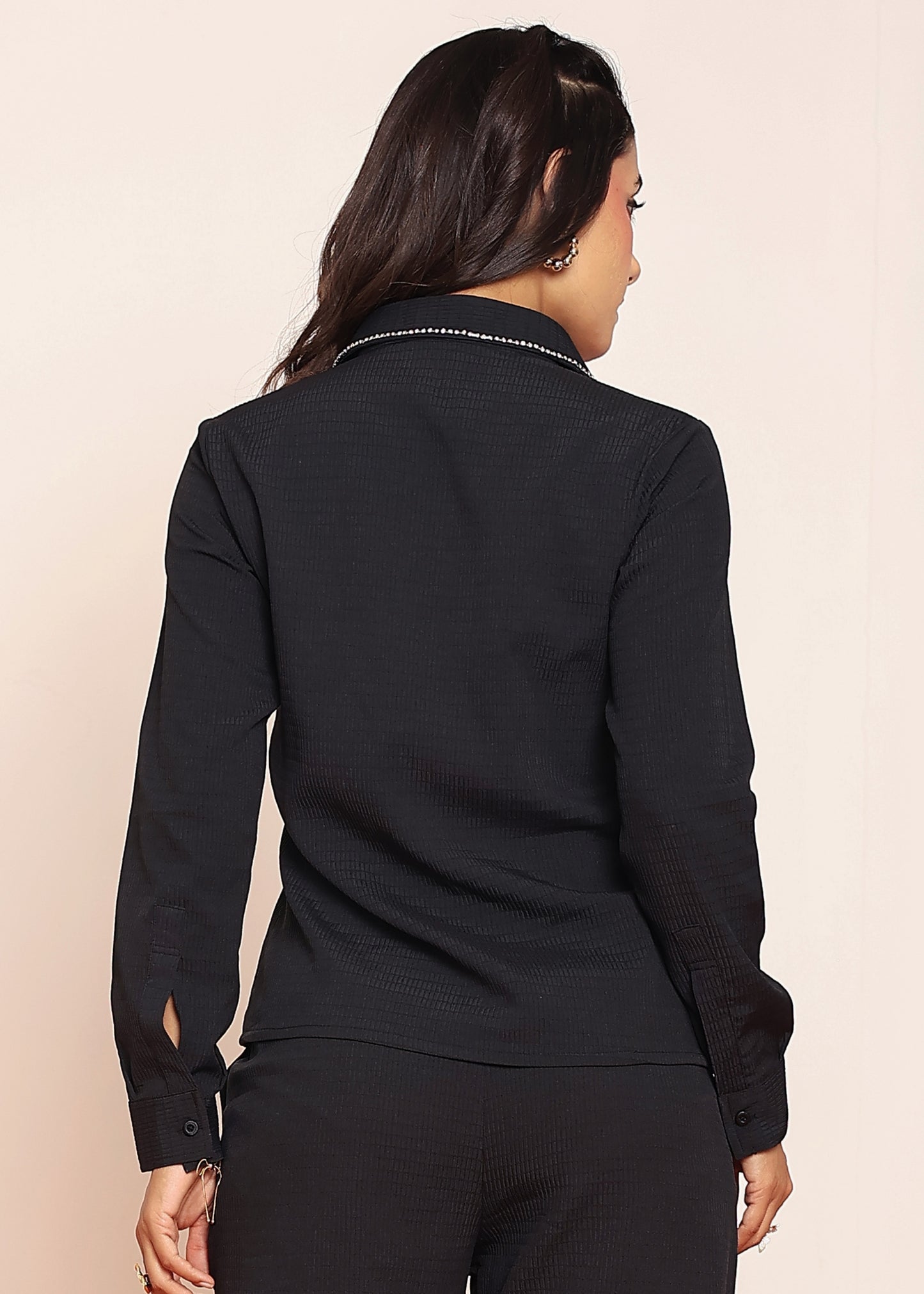 Black rhinestone shirt