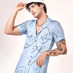 Cotton blended shirt