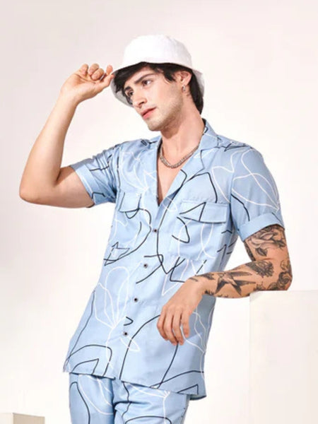 Cotton blended shirt
