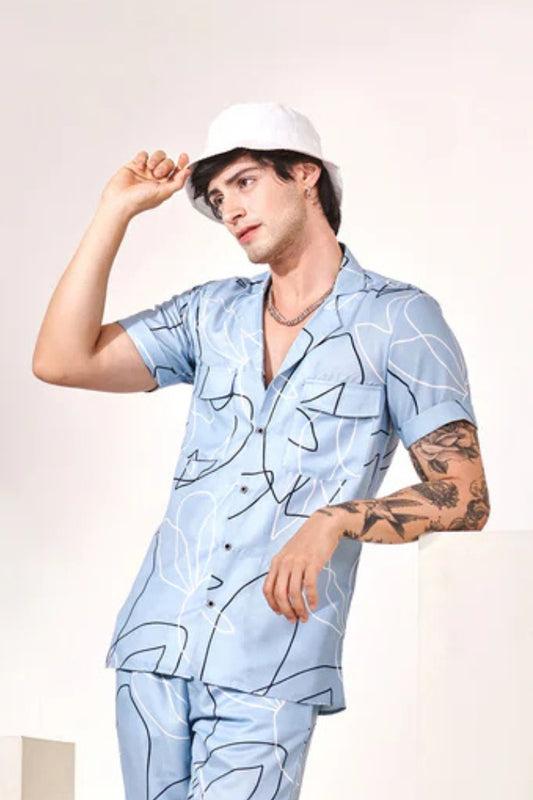 Cotton blended shirt