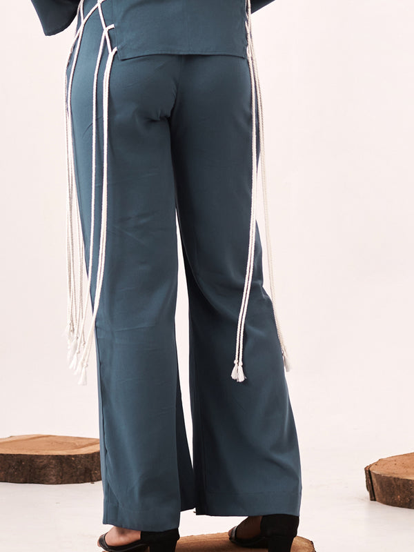 Litchen blue wide leg pant