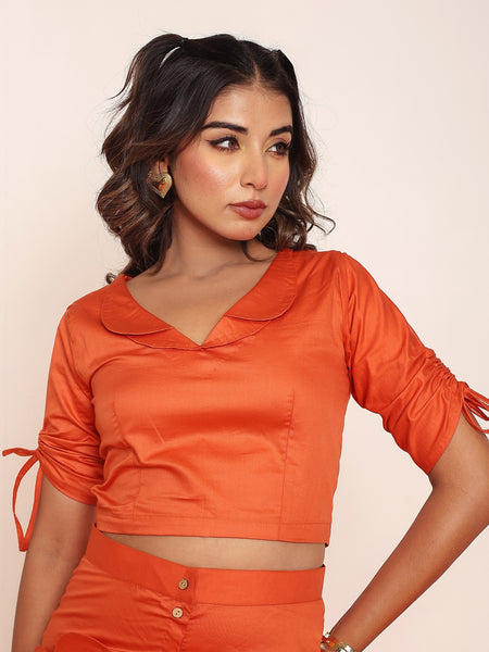 Rust crop top