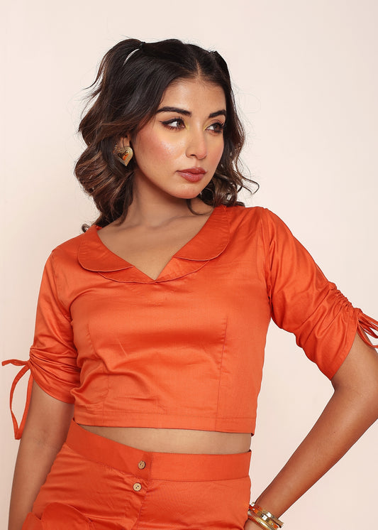 Rust crop top