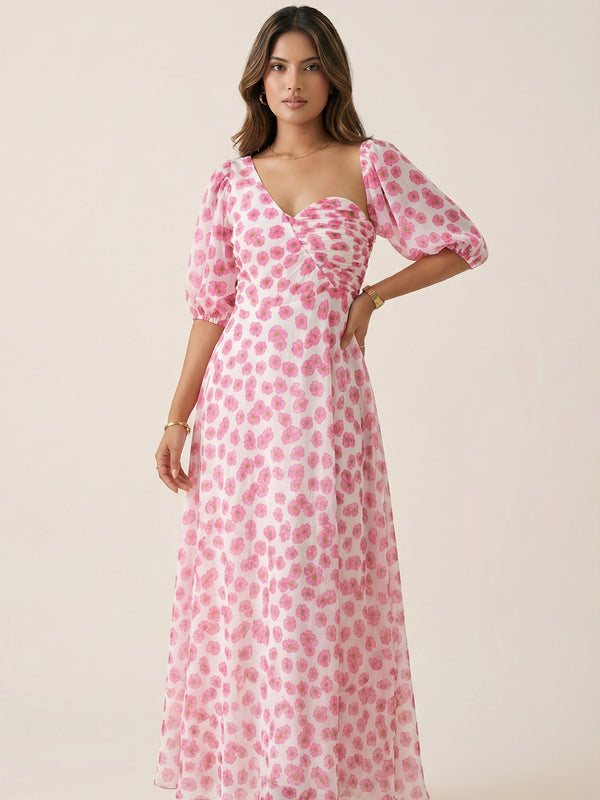 Floral Three-Piece Maxi Set