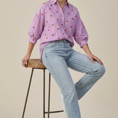 Lavender Striped Shirt