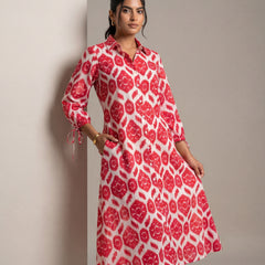 Printed Shirt Dress