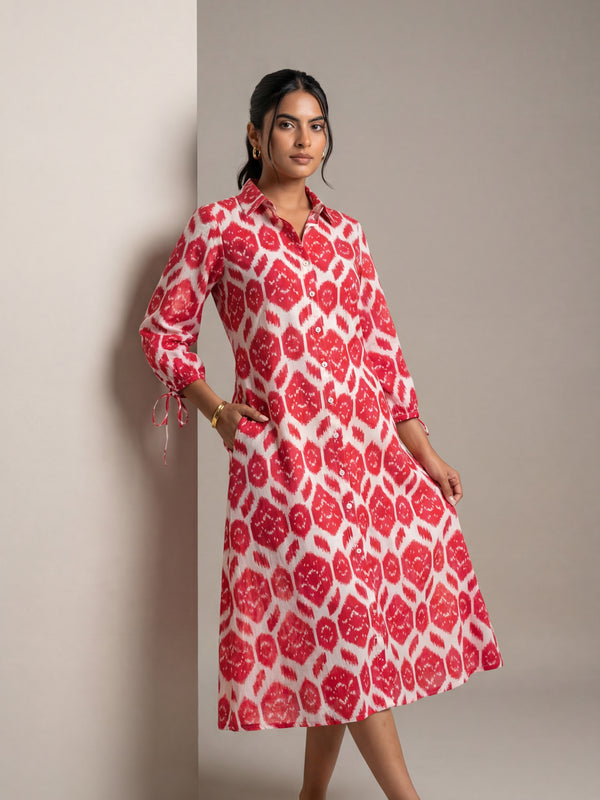 Printed Shirt Dress