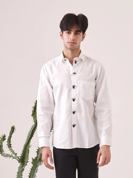 Spider Embroidered Shirt