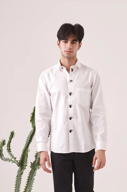 Spider Embroidered Shirt