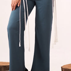 Litchen blue wide leg pant