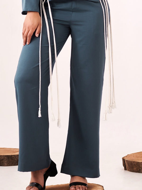 Litchen blue wide leg pant