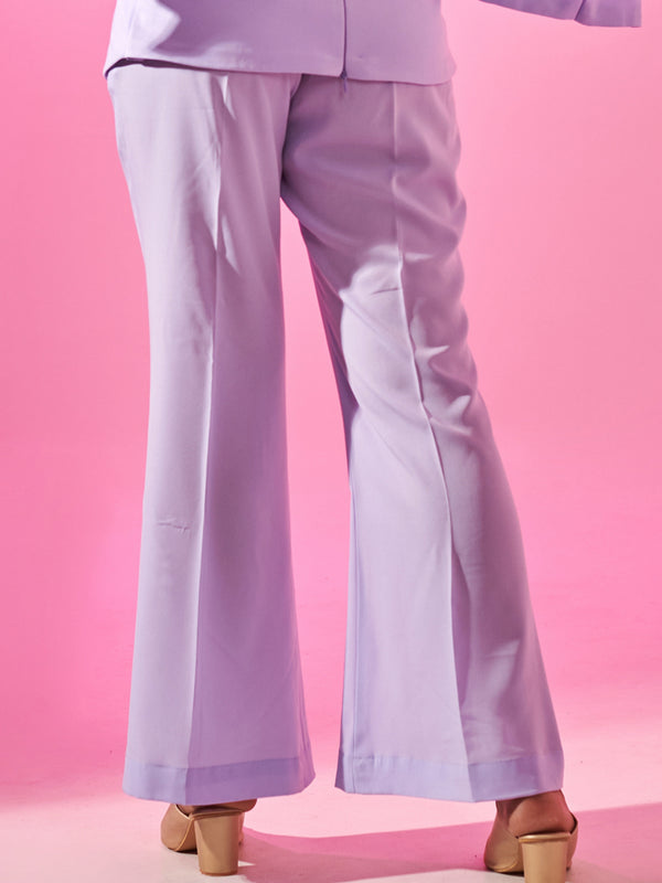 Lavender flared trouser