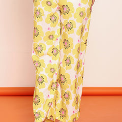 Printed floral straight pant