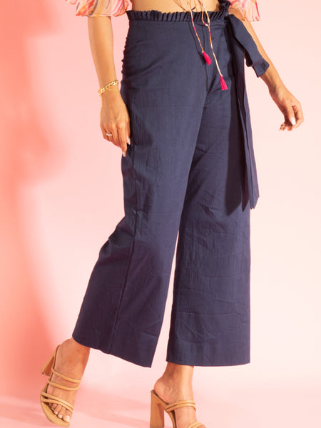 Wrap Around Wide Leg Trouser