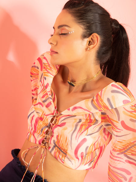Flared  Sleeve Top