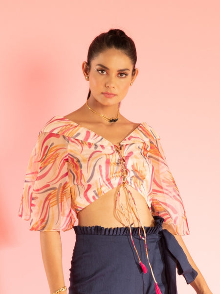 Flared  Sleeve Top
