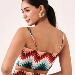 Printed bralette top