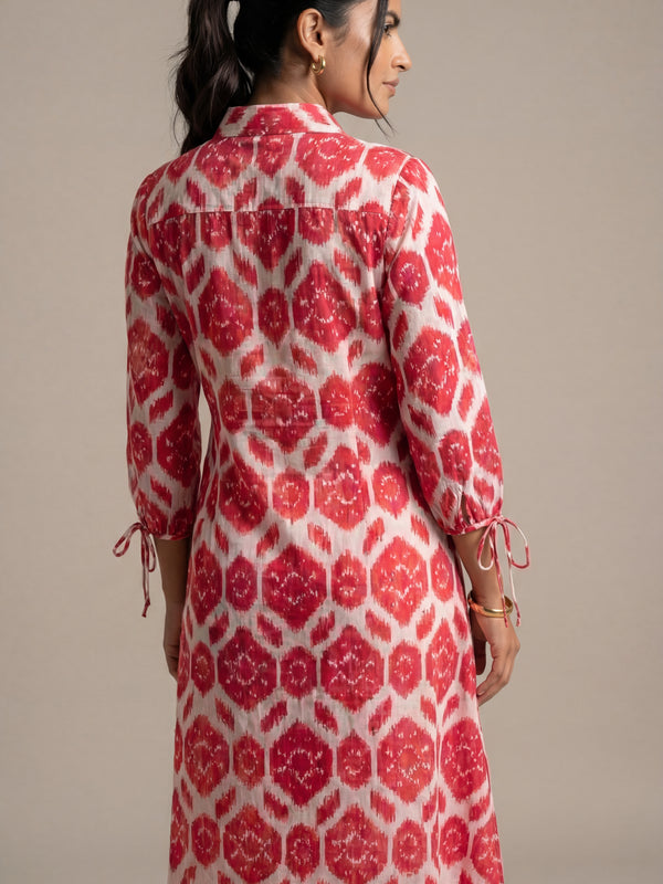 Printed Shirt Dress