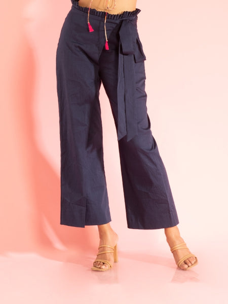 Wrap Around Wide Leg Trouser