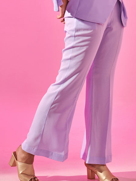 Lavender flared trouser