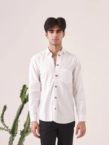 Evil Eye Embroidered Shirt