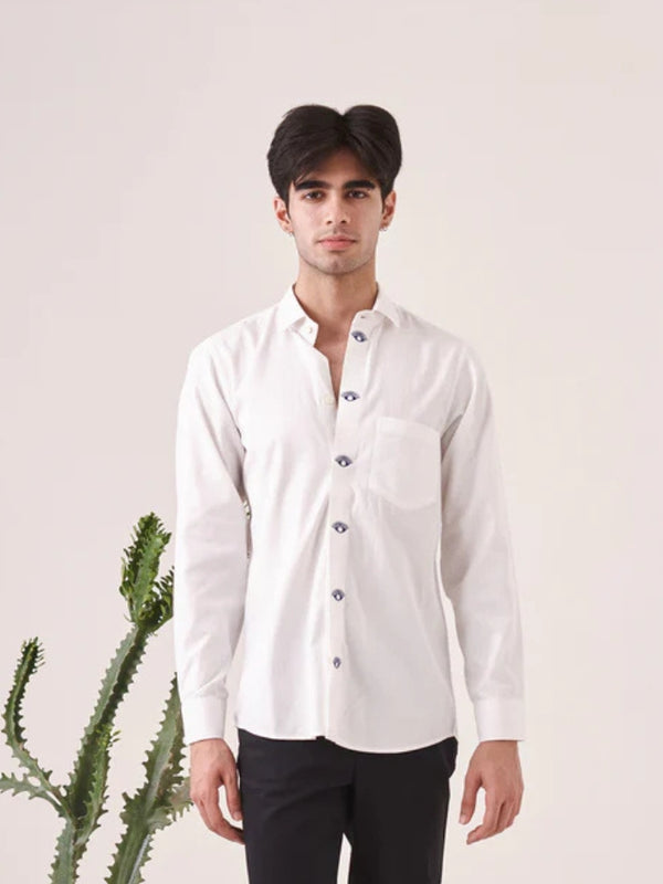 Evil Eye Embroidered Shirt
